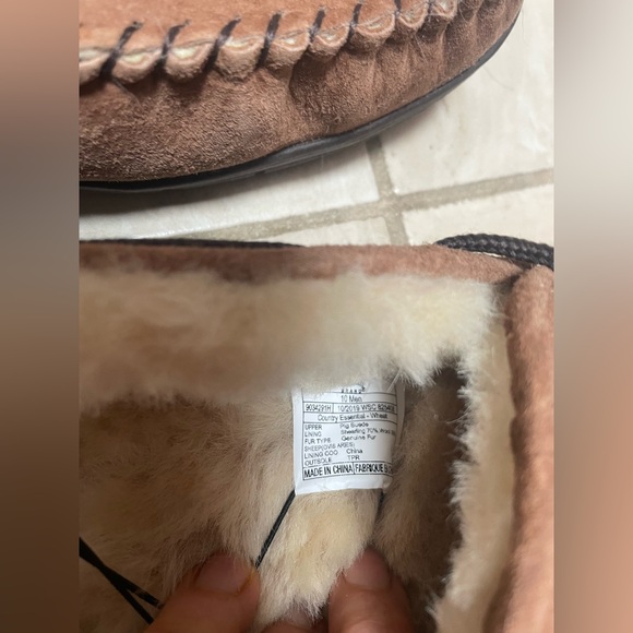 NWT staheekum country essential suede shearling slippers - Picture 2 of 3